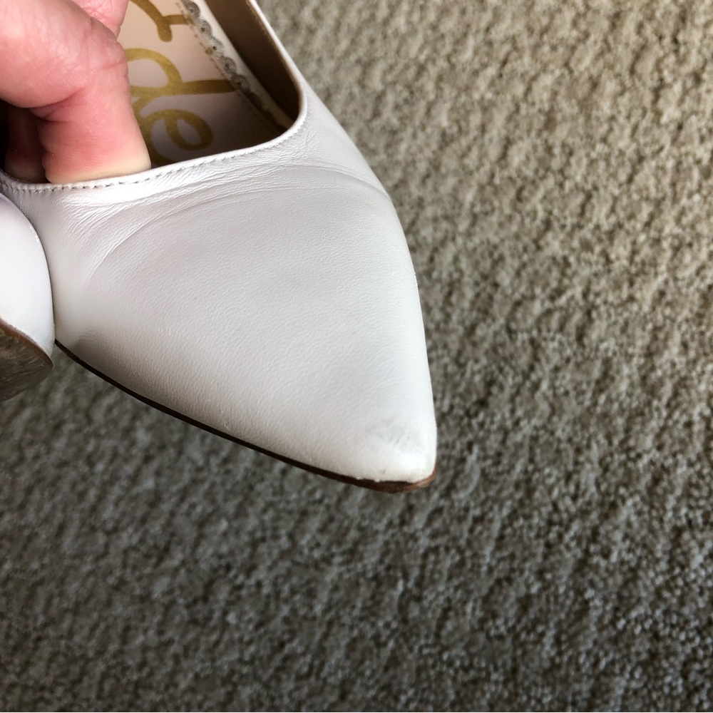 Sam Edelman Hazel White Leather Pumps - Picture 10 of 13